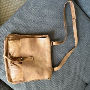 Brown Leather 2 in 1 bagpack and Crossbody Bag